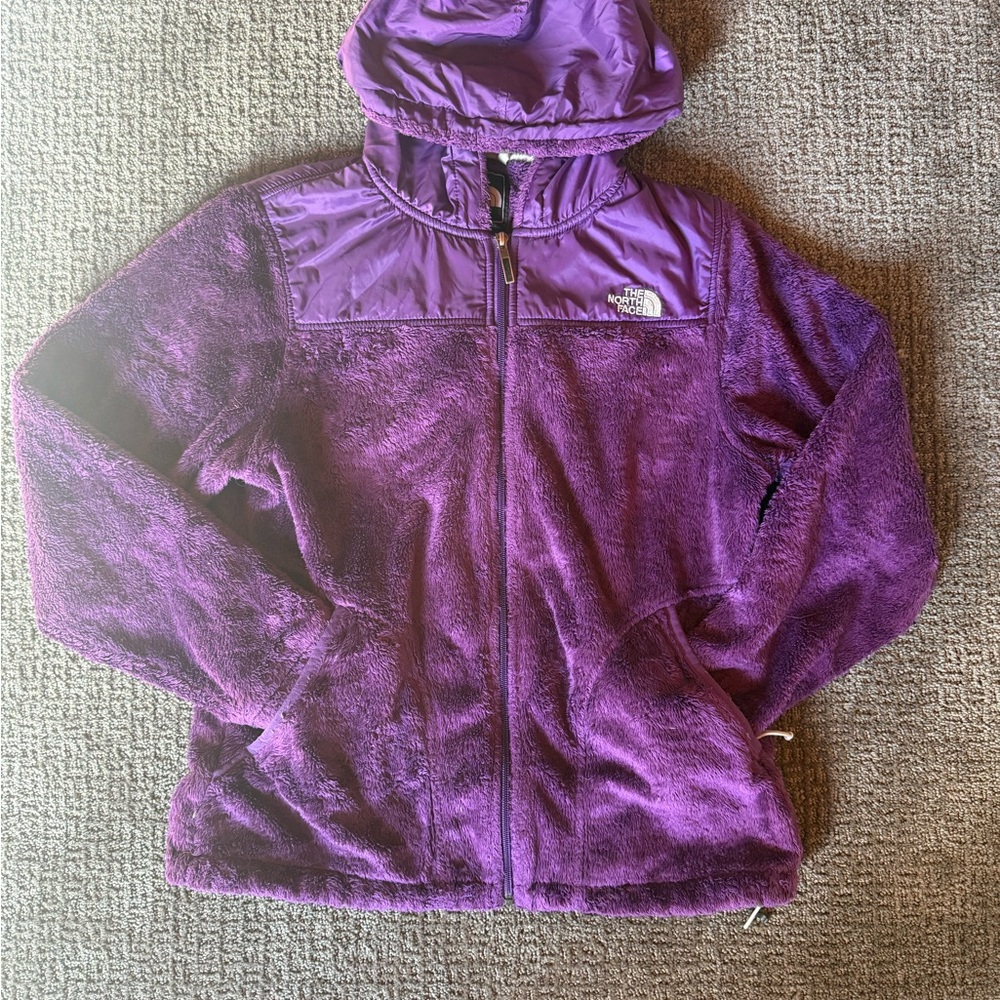Purple Fleece Jacket with Hood